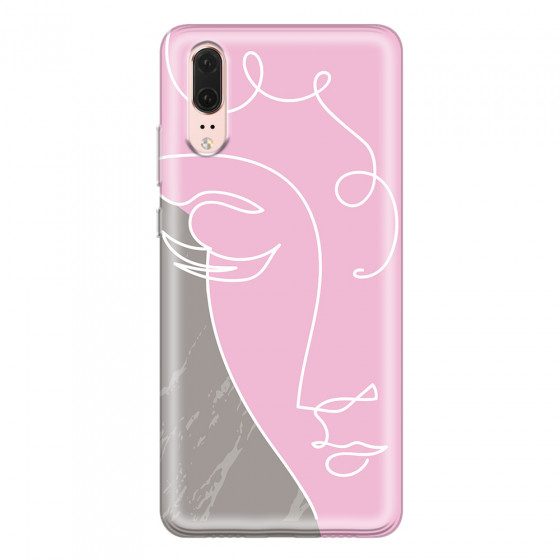 HUAWEI - P20 - Soft Clear Case - Miss Pink