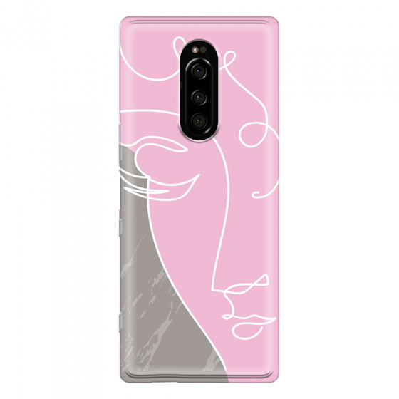 SONY - Sony Xperia 1 - Soft Clear Case - Miss Pink
