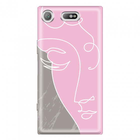 SONY - Sony Xperia XZ1 Compact - Soft Clear Case - Miss Pink