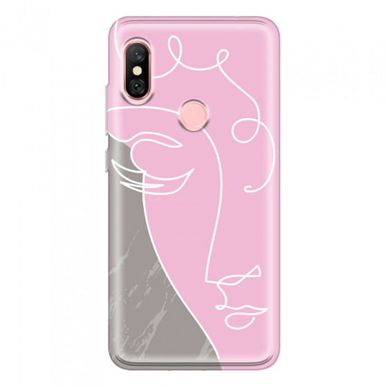 XIAOMI - Redmi Note 6 Pro - Soft Clear Case - Miss Pink