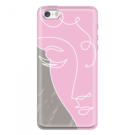 APPLE - iPhone 5S/SE - Soft Clear Case - Miss Pink