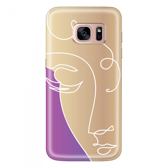 SAMSUNG - Galaxy S7 - Soft Clear Case - Miss Rose Gold