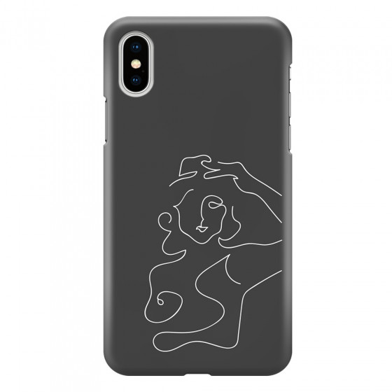 APPLE - iPhone XS Max - 3D Snap Case - Grey Silhouette