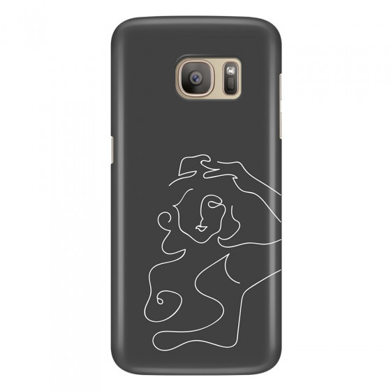 SAMSUNG - Galaxy S7 - 3D Snap Case - Grey Silhouette