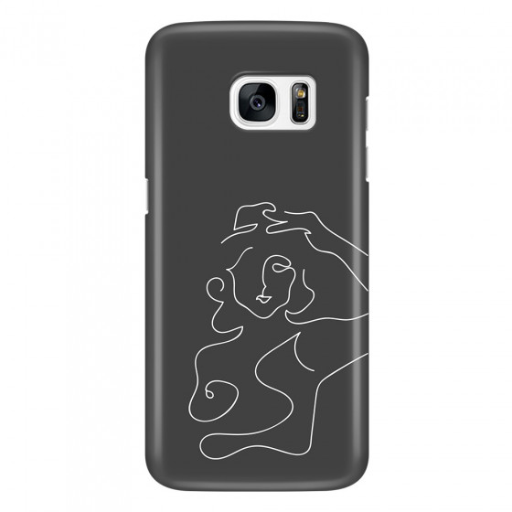 SAMSUNG - Galaxy S7 Edge - 3D Snap Case - Grey Silhouette