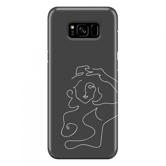 SAMSUNG - Galaxy S8 Plus - 3D Snap Case - Grey Silhouette