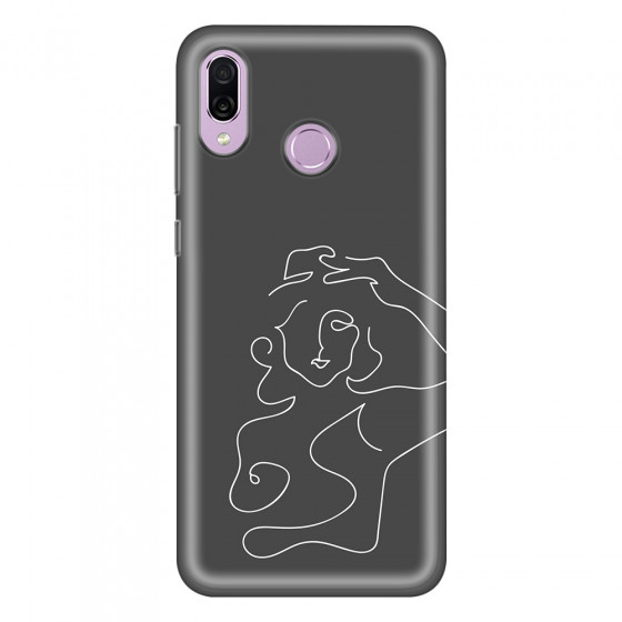 HONOR - Honor Play - Soft Clear Case - Grey Silhouette