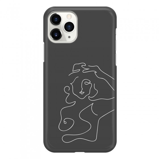 APPLE - iPhone 11 Pro - 3D Snap Case - Grey Silhouette