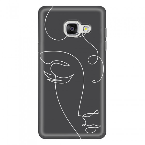 SAMSUNG - Galaxy A3 2017 - Soft Clear Case - Light Portrait in Picasso Style