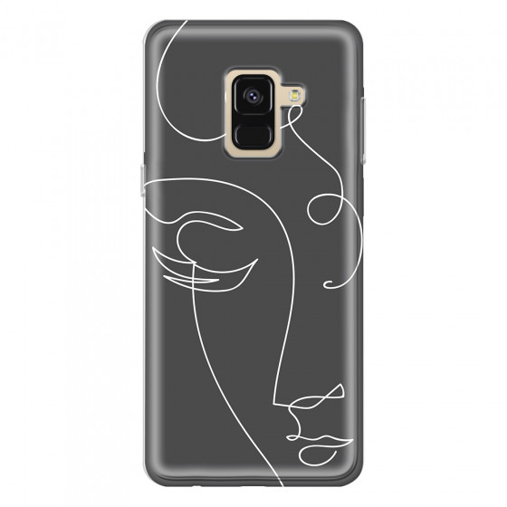 SAMSUNG - Galaxy A8 - Soft Clear Case - Light Portrait in Picasso Style