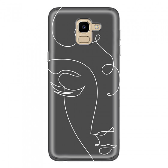 SAMSUNG - Galaxy J6 2018 - Soft Clear Case - Light Portrait in Picasso Style