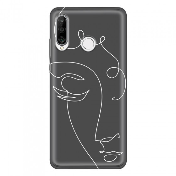 HUAWEI - P30 Lite - Soft Clear Case - Light Portrait in Picasso Style