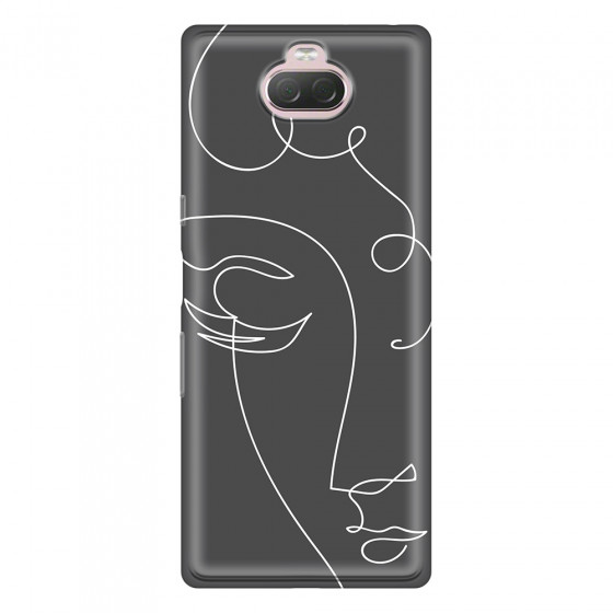 SONY - Sony Xperia 10 - Soft Clear Case - Light Portrait in Picasso Style