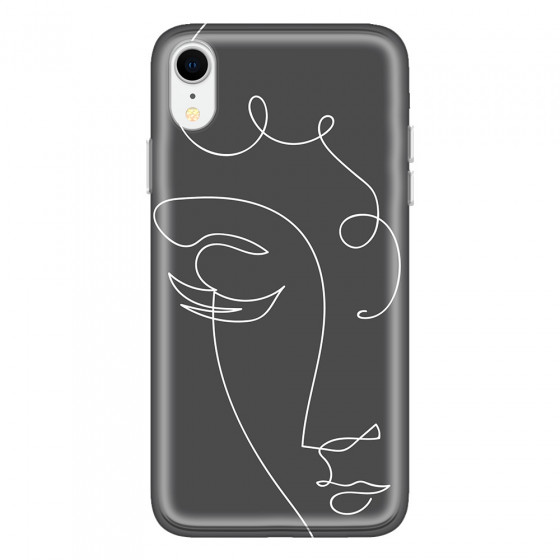 APPLE - iPhone XR - Soft Clear Case - Light Portrait in Picasso Style