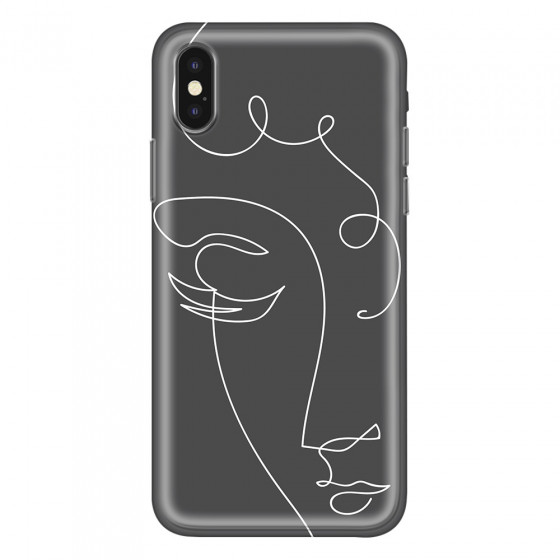 APPLE - iPhone XS Max - Soft Clear Case - Light Portrait in Picasso Style