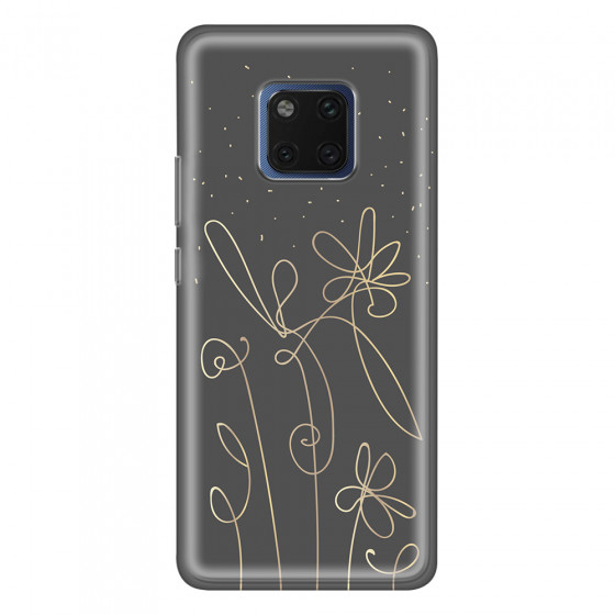 HUAWEI - Mate 20 Pro - Soft Clear Case - Midnight Flowers