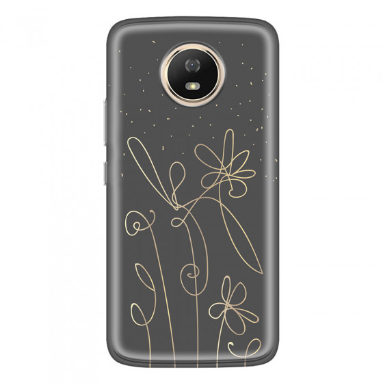 MOTOROLA by LENOVO - Moto G5s - Soft Clear Case - Midnight Flowers