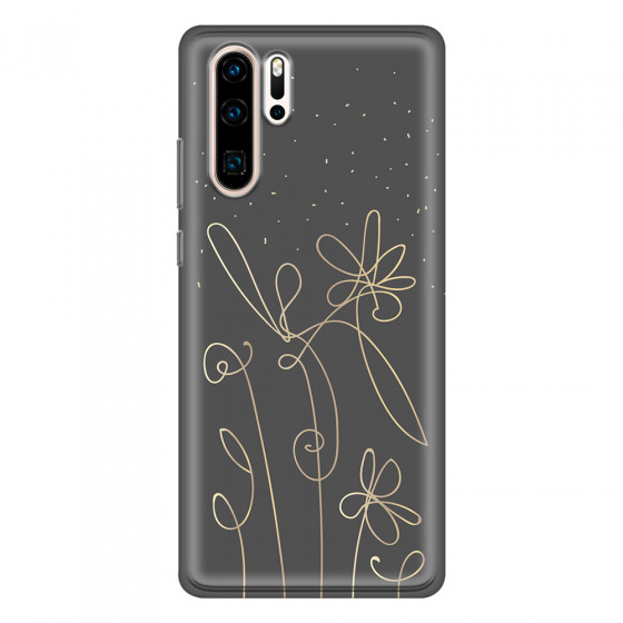 HUAWEI - P30 Pro - Soft Clear Case - Midnight Flowers