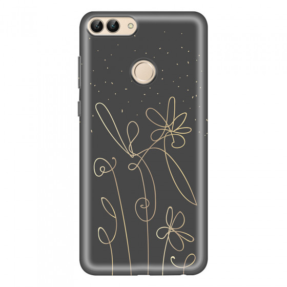 HUAWEI - P Smart 2018 - Soft Clear Case - Midnight Flowers