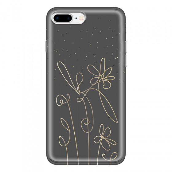 APPLE - iPhone 7 Plus - Soft Clear Case - Midnight Flowers