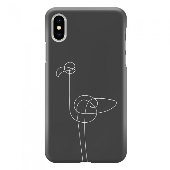 APPLE - iPhone XS - 3D Snap Case - Flamingo Drawing