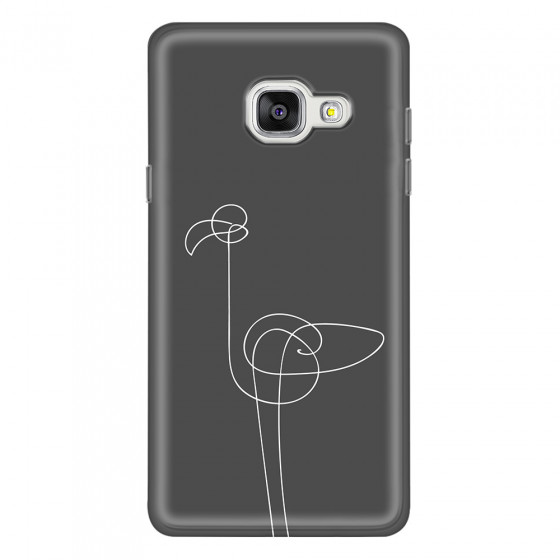 SAMSUNG - Galaxy A3 2017 - Soft Clear Case - Flamingo Drawing