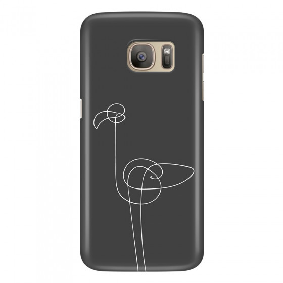 SAMSUNG - Galaxy S7 - 3D Snap Case - Flamingo Drawing