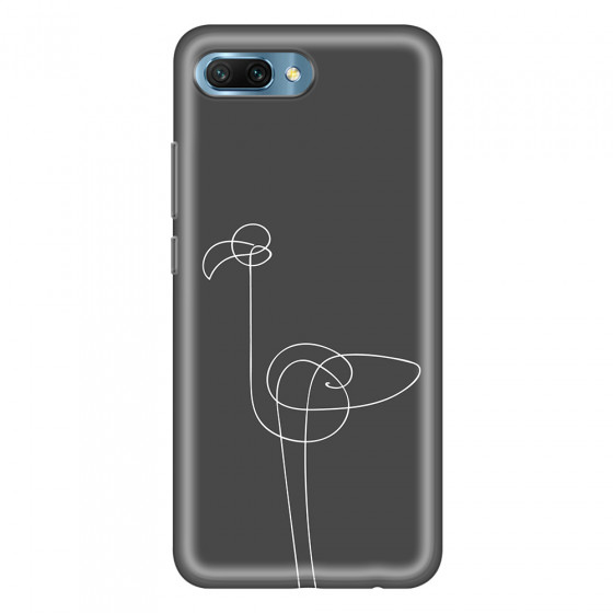 HONOR - Honor 10 - Soft Clear Case - Flamingo Drawing