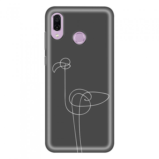 HONOR - Honor Play - Soft Clear Case - Flamingo Drawing