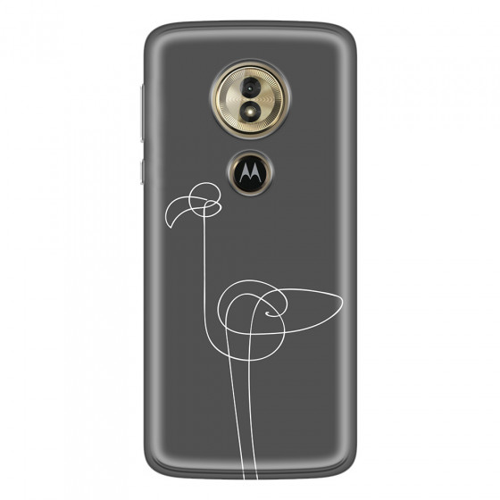 MOTOROLA by LENOVO - Moto G6 Play - Soft Clear Case - Flamingo Drawing