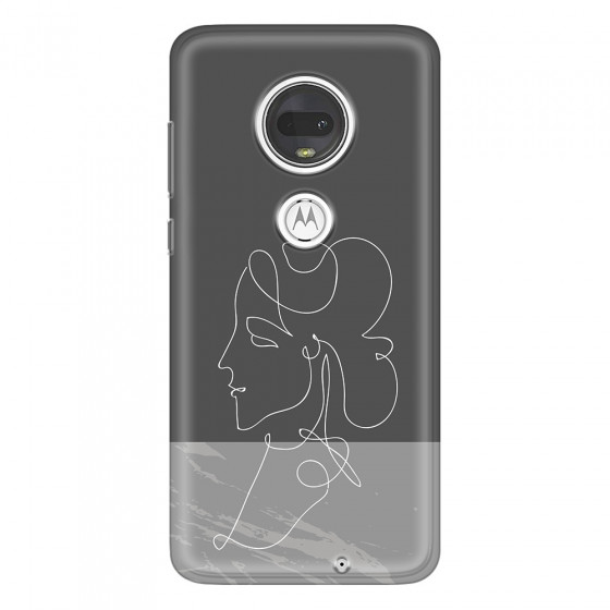 MOTOROLA by LENOVO - Moto G7 - Soft Clear Case - Miss Marble