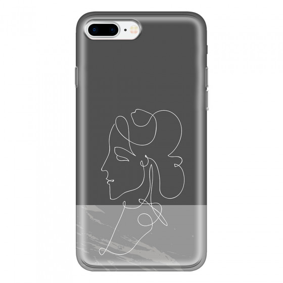 APPLE - iPhone 7 Plus - Soft Clear Case - Miss Marble