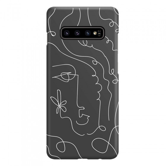 SAMSUNG - Galaxy S10 - 3D Snap Case - Dark Silhouette