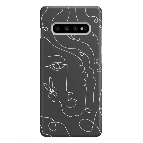 SAMSUNG - Galaxy S10 Plus - 3D Snap Case - Dark Silhouette