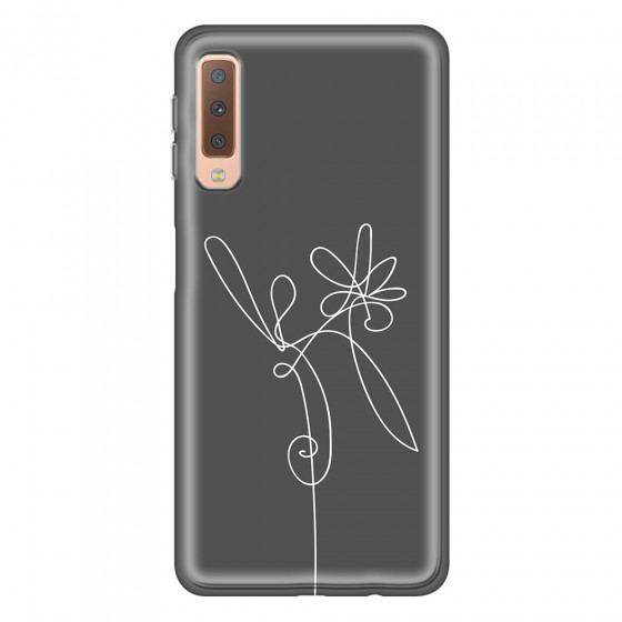 SAMSUNG - Galaxy A7 2018 - Soft Clear Case - Flower In The Dark