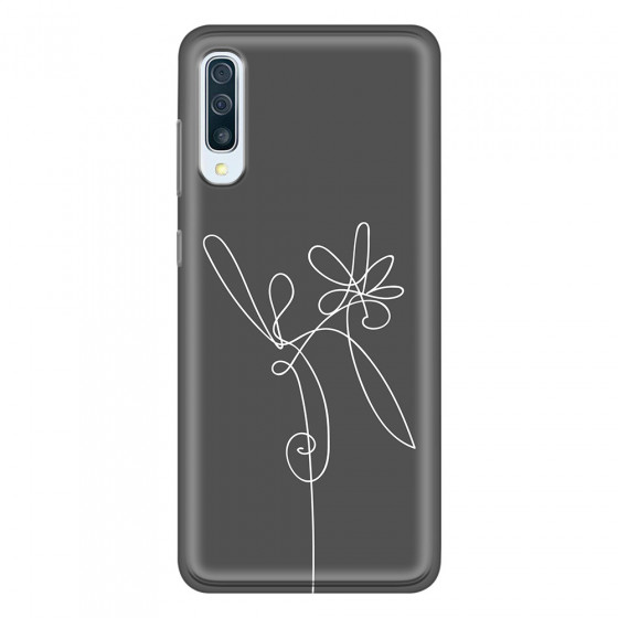 SAMSUNG - Galaxy A50 - Soft Clear Case - Flower In The Dark