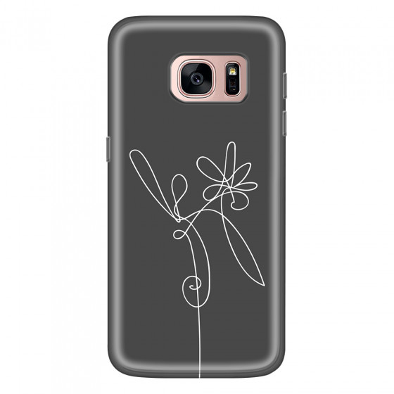 SAMSUNG - Galaxy S7 - Soft Clear Case - Flower In The Dark