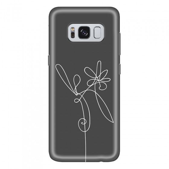 SAMSUNG - Galaxy S8 - Soft Clear Case - Flower In The Dark
