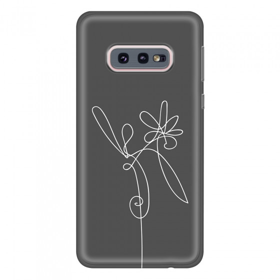 SAMSUNG - Galaxy S10e - Soft Clear Case - Flower In The Dark