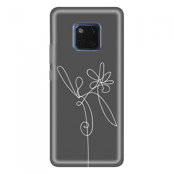 HUAWEI - Mate 20 Pro - Soft Clear Case - Flower In The Dark