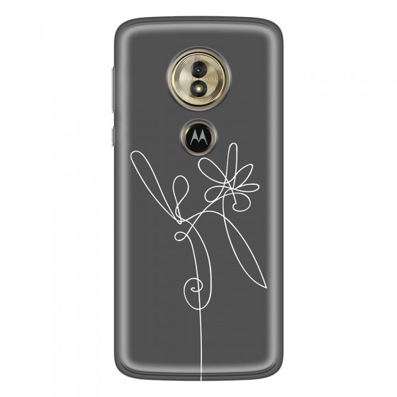 MOTOROLA by LENOVO - Moto G6 Play - Soft Clear Case - Flower In The Dark