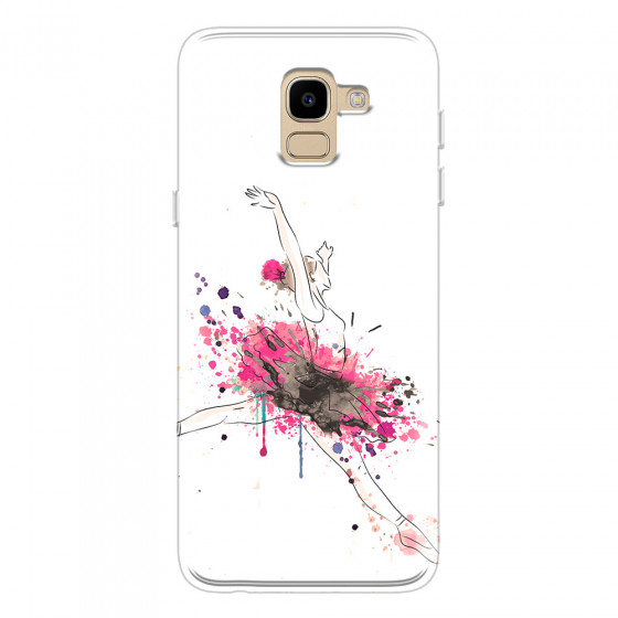 SAMSUNG - Galaxy J6 2018 - Soft Clear Case - Ballerina
