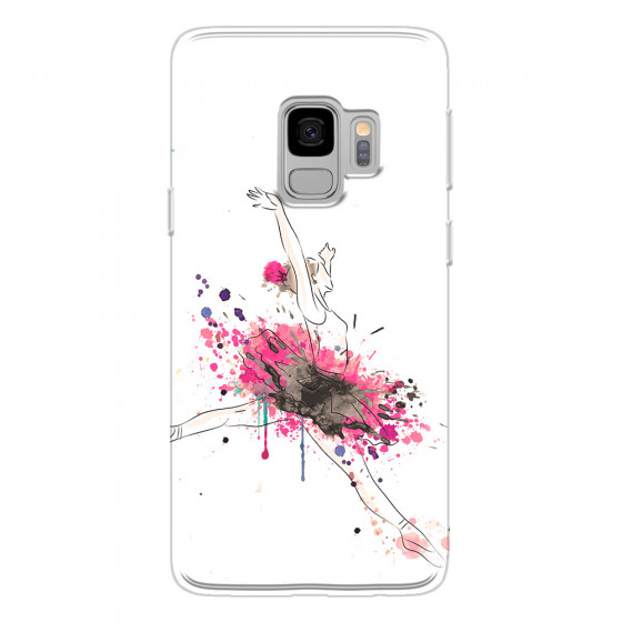 SAMSUNG - Galaxy S9 - Soft Clear Case - Ballerina