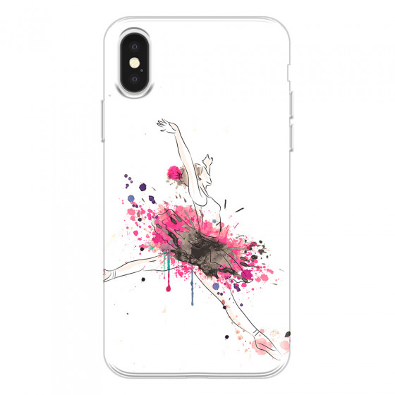 APPLE - iPhone X - Soft Clear Case - Ballerina