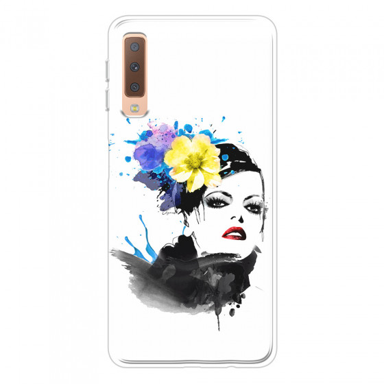 SAMSUNG - Galaxy A7 2018 - Soft Clear Case - Floral Beauty