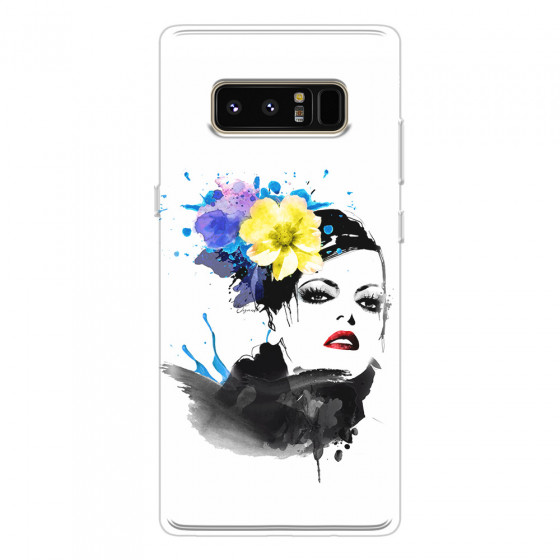 SAMSUNG - Galaxy Note 8 - Soft Clear Case - Floral Beauty