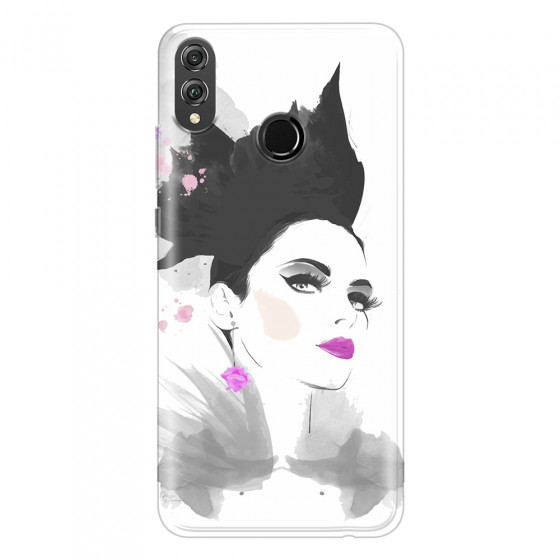 HONOR - Honor 8X - Soft Clear Case - Pink Lips