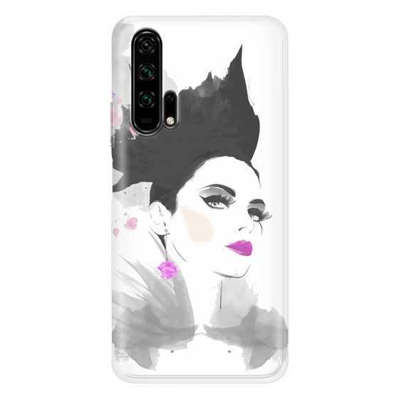 HONOR - Honor 20 Pro - Soft Clear Case - Pink Lips