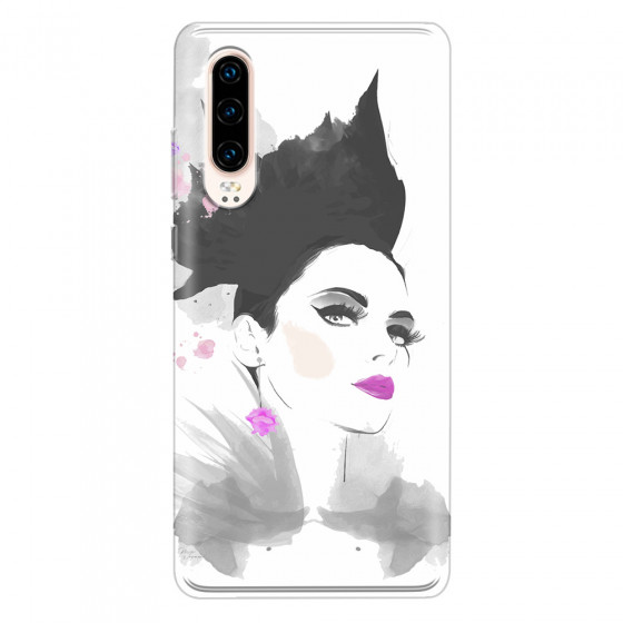 HUAWEI - P30 - Soft Clear Case - Pink Lips