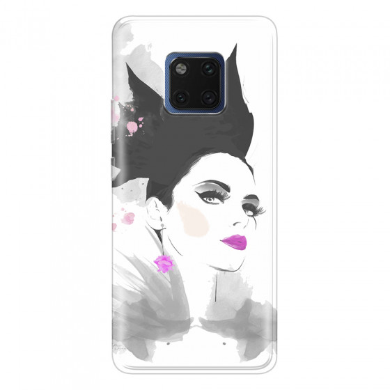 HUAWEI - Mate 20 Pro - Soft Clear Case - Pink Lips